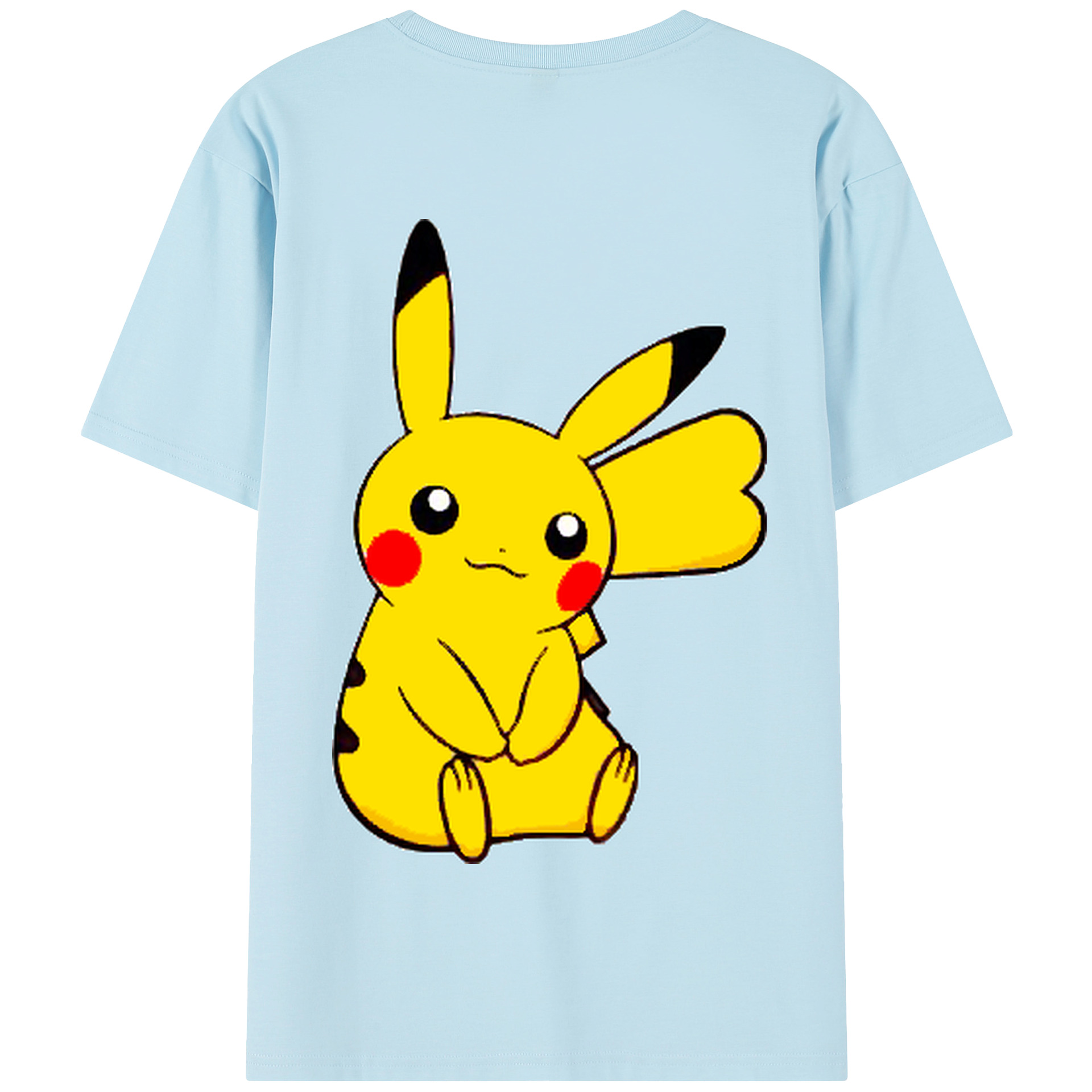 （画像用） ポケットモンスター Pokémon 綿100％半袖Tシャツ（背面プリント）